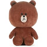 Amazon Line Friends 110cmぬいぐるみ ブラウン アニメ 萌えグッズ 通販
