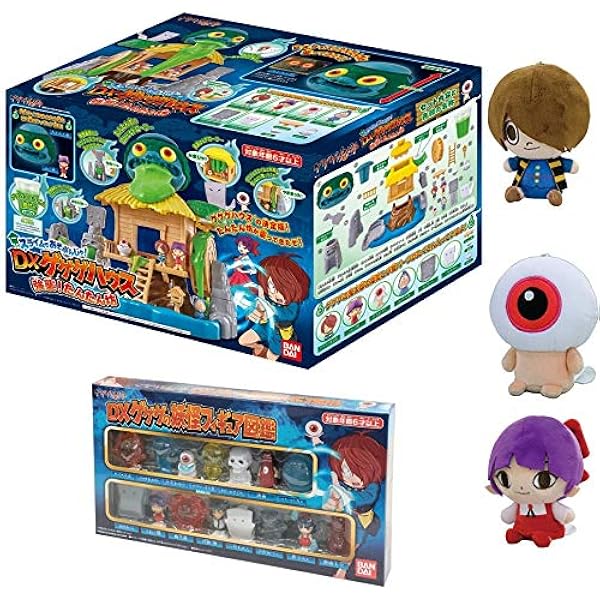 ゲゲゲの鬼太郎 スライムであそぶんじゃ Dxゲゲゲハウス 強襲 たんたん坊 妖怪フィギュア図鑑 もっちりマスコット 鬼太郎 目玉のおやじ ねこ娘 福袋 セット フィギュア ドール 通販 Amazon