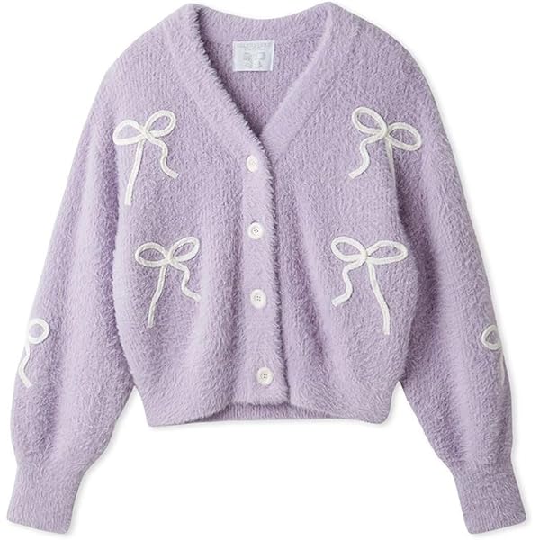 Amazon | [ジェラート ピケ] 【HALLOWEEN】リボンフェザーカーディガン