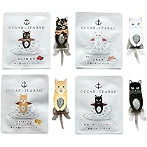猫茶ページです。 送料無料選べます！ 和猫 紅茶4種セット オーシャンティーバッグ
