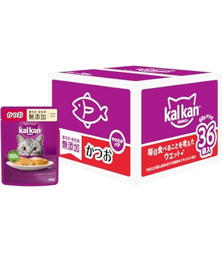 Amazon.co.jp: カルカン パウチ 1歳から 60g×36袋 まぐろ たい入り 成