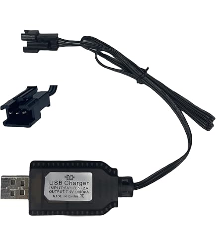 Câble USB De Charge Lipo 7,4 V XH-3P – Pour Drone FPV, Quadricoptère – Longueur 63 Cm, Protection Intégrée