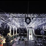AGPTEK® 5M*0.6M Cool White Extendable Fairy Curtain Icicle Light for Wedding ceremony Christmas Part