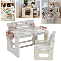 Amazon.co.jp: LZ LEISURE ZONE 子供 机 椅子 セット ホワイト