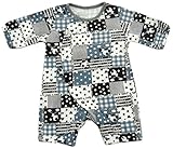 村信 スムース プチカバーオール パッチワーク柄 60cm 71664 日本製