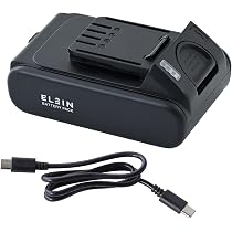 Amazon | 山善(YAMAZEN) 18Vリチウムイオンバッテリー USB Type-C充電
