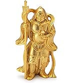 Amazon｜開運七福神 毘沙門天 （金メッキ/24金）仏師：牧田秀雲 原型＿