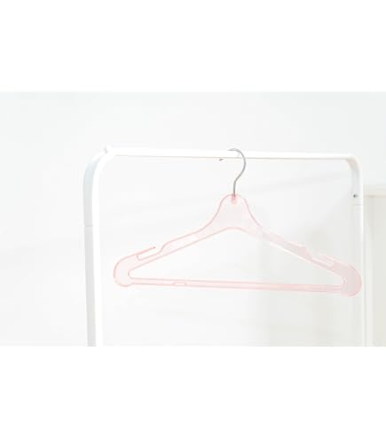 Amazon.co.jp: 透明プラスチックハンガー 20本パック - ノンスリップ
