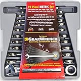 [CREEK] GearWrench コンビネーション ラチェット 12点セット ミリサイズ メトリック