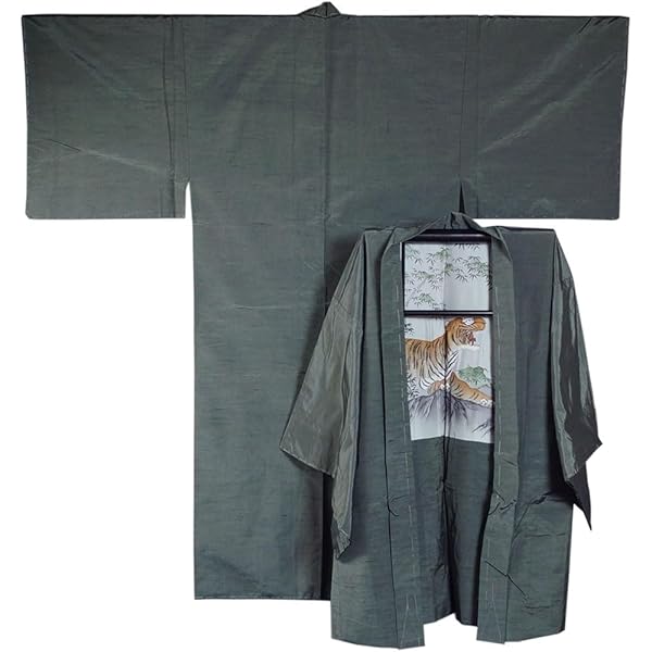 Amazon | 男着物 未使用品 本場大島紬 アンサンブル 着物・羽織 亀甲