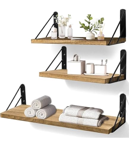 3台セット ウォールシェルフ Amazon｜RINHAPI ウォールシェルフ 穴あけ不要 3点セット 30+40+