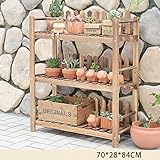 フラワースタンド・園芸ラック 植物の花のポットのディスプレイスタンドの庭の松の花のスタンド屋内多目的の花のスタンドフェンスの花のスタンド フラワーディスプレイスタンド (サイズ さいず : 70 * 