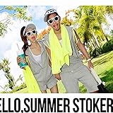 ペアルック　カップル　春　ｔシャツ 上下セット　ペアルック カップル　tシャツ Tシャツ＋パンツ　★春夏超人気 カップル 　春　ルームウェア　夏　スウェット　ペアルックｔシャツ ノースリーブ (グレー