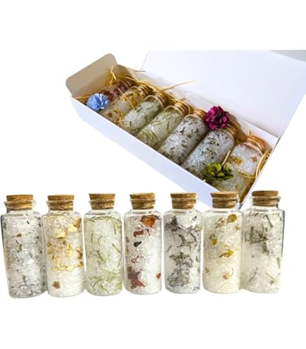 Amazon | ［NIZIIRO］にじいろアロマバスソルト〈エプソムソルト〉8本