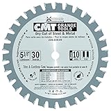 CMT 226.030.05 Industrial Dry Cut Steel Saw Blade, 5-3/8-Inch x 30 Teeth TCG Grind with 10mm Bore [並