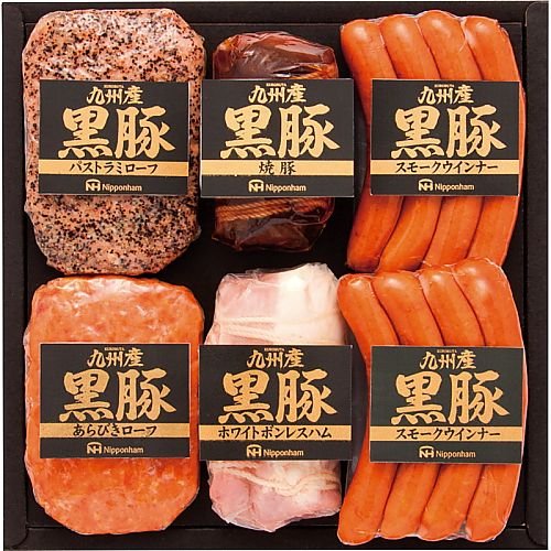 【産地直送】(Nipponham/日本ハム)南日本ハム 九州産黒豚6本詰ギフト (C6277-047)