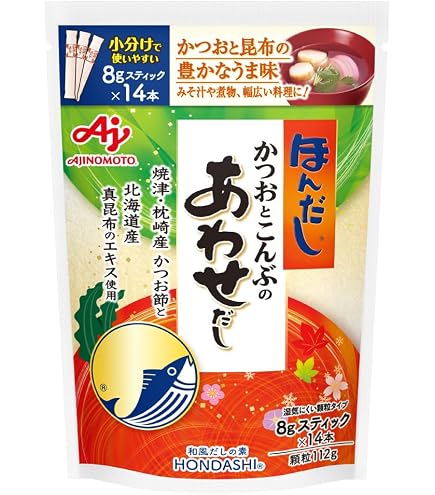 Amazon.co.jp: 味の素 ほんだし かつおとこんぶのあわせだし 小袋24袋
