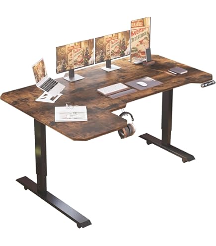 Amazon | BilBil デスク 昇降式 電動昇降式机 100CM×60CM 昇降デスク