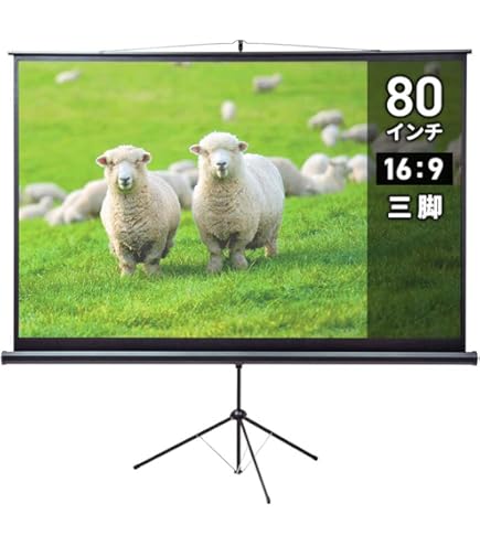 サンワサプライ　プロジェクタースクリーン 三脚式 80型 PRS-S80 サンワダイレクト本店 サンワサプライ【オフィス・PC周辺通販】