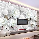 Sproud カスタムの壁画壁紙ヨーロッパスタイルの 3D 立体レリーフ花丸ボール Tv の背景の壁の装飾壁紙リビングルーム 350 Cmx 245 Cm