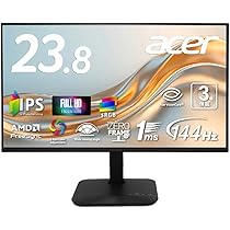Amazon.co.jp: Acer モニター 23.8インチ IPS フルHD 144Hz 1ms(VRB