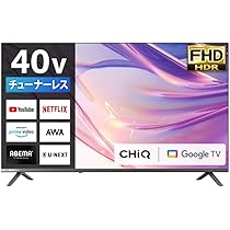 Amazon.co.jp: チューナーレス テレビ 40型 Googleテレビ 40インチ