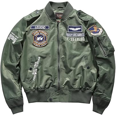 Amazon | [starrycoo] ジャケット メンズ MA-1 フライトジャケット