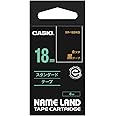 カシオ ラベルライター ネームランド テープ 18mm XR-18BKG 黒 金文字