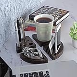 lamodahomeデスクトップオーガナイザー&amp; Officeストレージラック&amp;鉛筆 – 電話 – 、時計ホルダー木製ディスプレイシェルフ|誕生日ギフト – ホーム – オフィス装飾