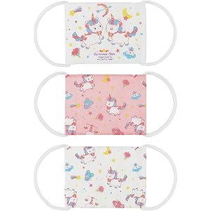 スケーター 12層構造 ガーゼ マスク 3-10才 子供用 3枚入 抗菌 防臭 ユニコーン 12×9cm MSKG1