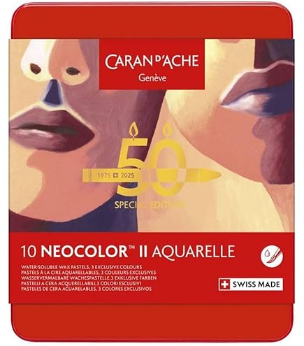 Amazon.co.jp: Caran d'Ache Neocolor II 水溶性ワックスパステル 50年