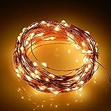 ER CHEN(TM)Indoor and Outdoor Waterproof Battery Operated 200 LED String Lights on 66 Ft Long Ultra 