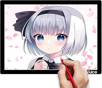 Amazon トレース台 トレース台 Elice ライトテーブル 電池給電 五段階調光ライトボックス 高輝度トレス台 目盛り付き Pse認証済み イラスト 製図 書道 子供練習用 建築設計 写経 デッサンな適用 トレーサー 通販
