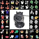 SOLLA Landscape Projector LED Lights Rotating Star Spotlight Wall Decoration with12 PCS Switchable P