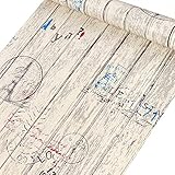 Homya 壁紙 シール 木目調 10m ウォールステッカー 剥がせる 防水 リメイクシート タワー カッティングシート