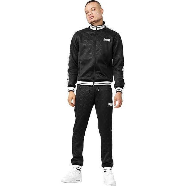 Amazon | LONSDALE ロンズデール/トラックスーツ(ASHWELL) Black (M