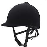 馬術用品、馬術ヘルメット、黒の乗馬ヘルメット 冬の馬具用品、乗馬プロテクター、サイズ調整、インナーマットで帽子を洗うことができ、男女兼用、軽便な乗馬用ヘルメット乗馬用品 L A