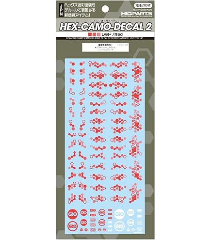 Amazon | ハイキューパーツ ヘックス迷彩用デカール2 グレー 1枚入