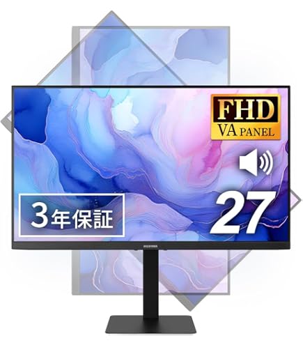 Amazon.co.jp: アイリスオーヤマ モニター 液晶ディスプレイ 27インチ