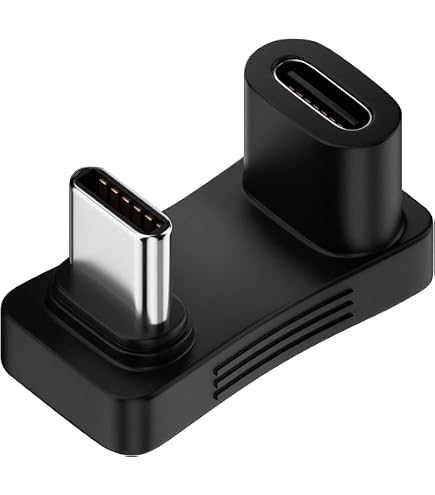 Amazon.co.jp: YFFSFDC USB Type C 方向 変換 アダプター U字 U型 180