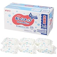 ピジョン おしりナップ やわらか厚手仕上げ 純水99% 1280枚(80枚×16パック)[ケース品]【おしりふき 詰替用】