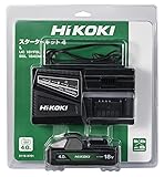 HiKOKI(ハイコーキ) 18V スターターキット4 充電器(UC18YFSL) + 蓄電池(BSL1840M)
