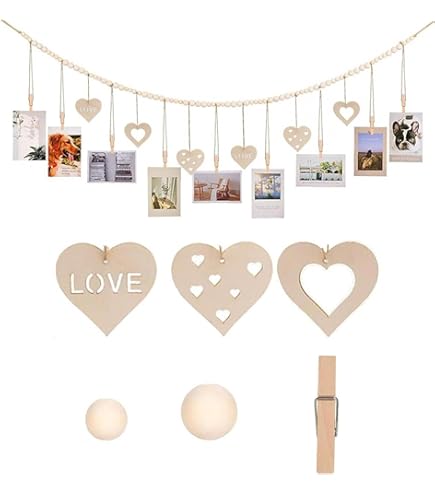 Amazon.co.jp: siawadeky 写真ガーランド 壁掛け 2タイプ入 写真