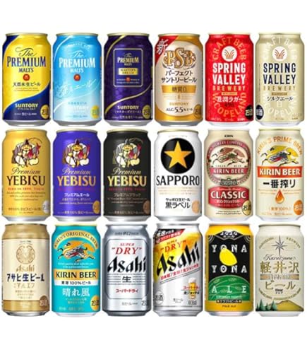 Amazon.co.jp: プレミアムモルツ・ヱビス6種アソート 350ml×12本 （6種