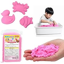 Amazon.co.jp: 池田工業社 おうちでお砂場1kg ピンク ［ 不思議な砂