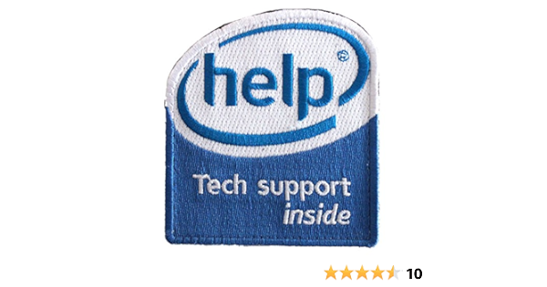 Amazon ワッペン屋dongri Help Tech Support Inside パロディ ベルクロワッペン A0150 ワッペン アップリケ 通販