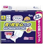 アテント パッド32枚 6回吸収 テープ式用 大容量