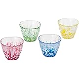 アデリア 津軽びいどろ フリーカップ 4客 ギフトセット 175ml 津軽の情景フリーグラス 化粧箱入 日本製 FS-71536