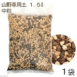 (山野草)山野草用土 中粒 1.5L 一般種向け(1袋) 本州・四国限定[生体]