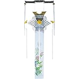 仏壇屋 滝田商店 【盆提灯・盆ちょうちん】お盆提灯 回転 切子灯籠(切子提灯) 銀泉 レース 3665(一個)◆高さ153cm×巾57cm◆吊り提灯・切子灯篭【滝田商店発行 証明書付】